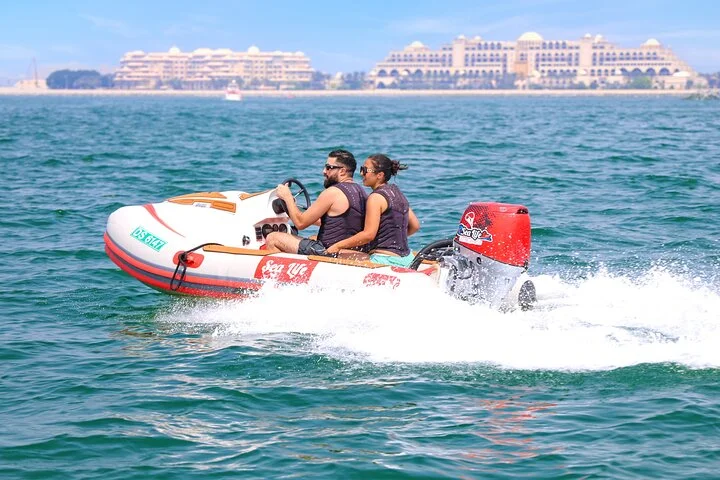 Self Drive boat tour Dubai : JBR, Atlantis and Burj Al Arab