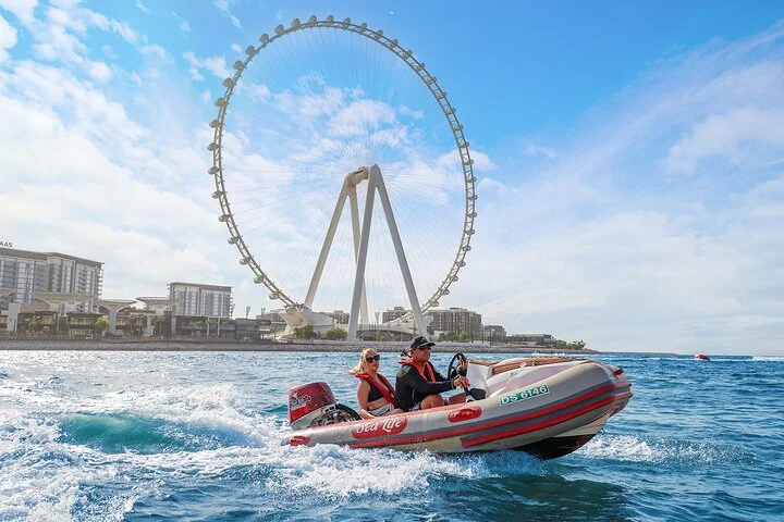 Self Drive boat tour Dubai : JBR, Atlantis and Burj Al Arab