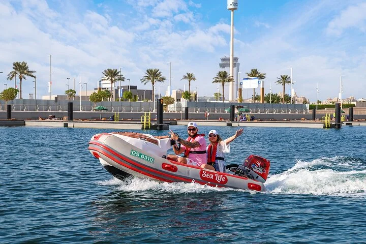 Self Drive boat tour Dubai : JBR, Atlantis and Burj Al Arab