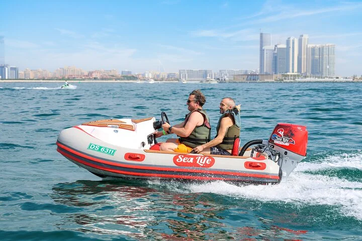 Self Drive boat tour Dubai : JBR, Atlantis and Burj Al Arab