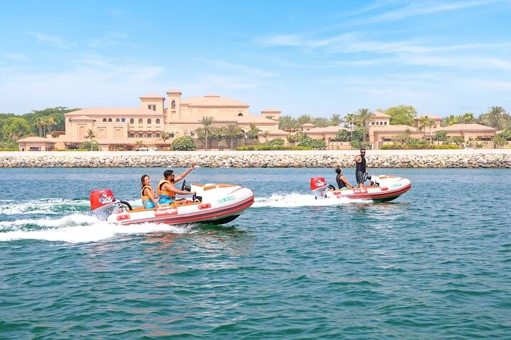 Self Drive boat tour Dubai : JBR, Atlantis and Burj Al Arab