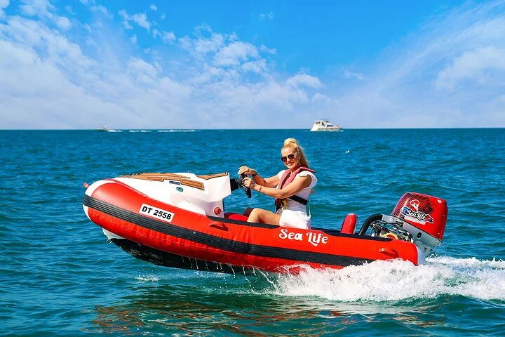 Self Drive boat tour Dubai : JBR, Atlantis and Burj Al Arab