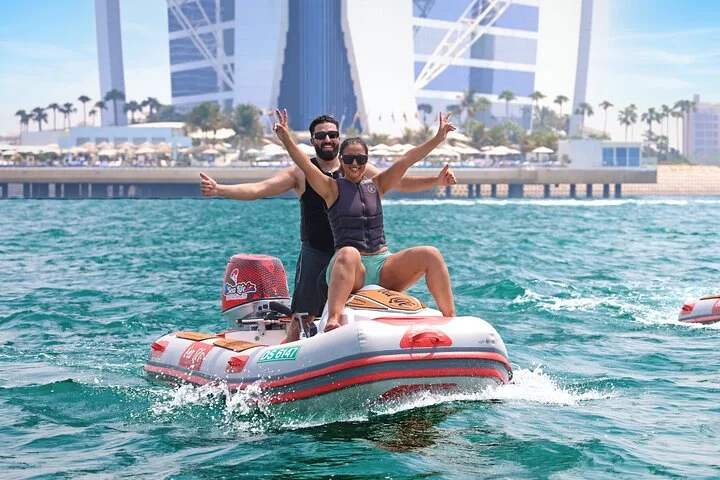 Self Drive boat tour Dubai : JBR, Atlantis and Burj Al Arab
