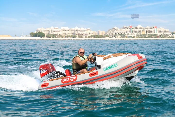 Self Drive boat tour Dubai : JBR, Atlantis and Burj Al Arab