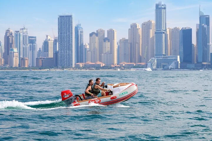 Self Drive boat tour Dubai : JBR, Atlantis and Burj Al Arab