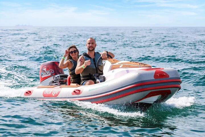 Self Drive boat tour Dubai : JBR, Atlantis and Burj Al Arab