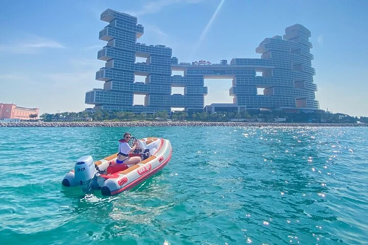 Self Drive boat tour Dubai : JBR, Atlantis and Burj Al Arab