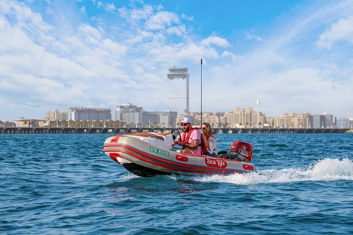 Self Drive boat tour Dubai : JBR, Atlantis and Burj Al Arab