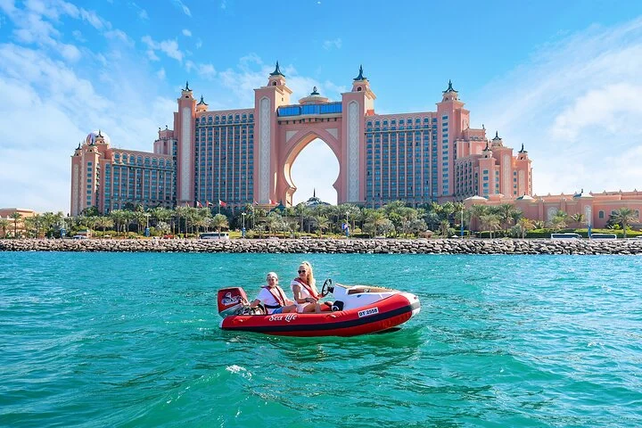 Self Drive boat tour Dubai : JBR, Atlantis and Burj Al Arab