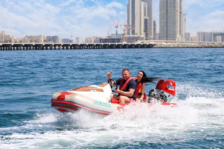 Self Drive boat tour Dubai : JBR, Atlantis and Burj Al Arab