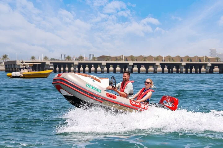 Self Drive boat tour Dubai : JBR, Atlantis and Burj Al Arab
