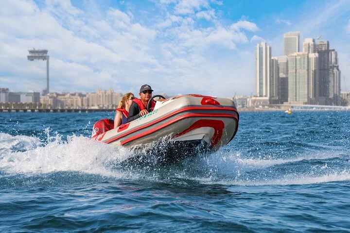 Self Drive boat tour Dubai : JBR, Atlantis and Burj Al Arab