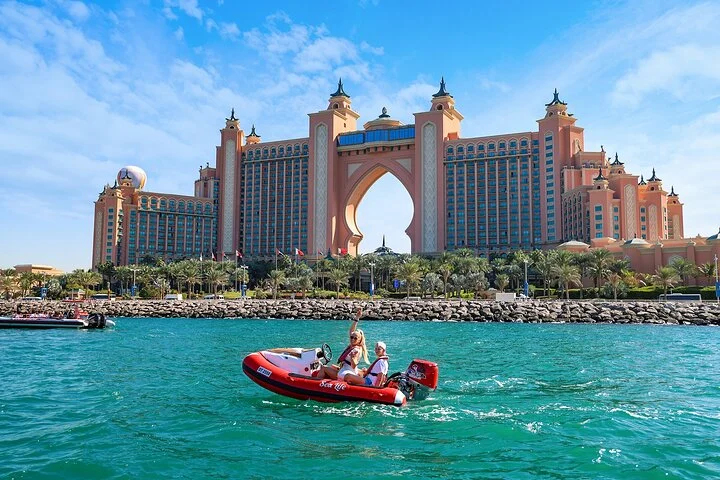 Self Drive boat tour Dubai : JBR, Atlantis and Burj Al Arab