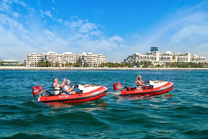 Self Drive boat tour Dubai : JBR, Atlantis and Burj Al Arab