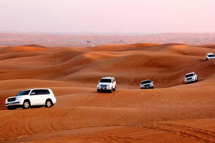 Sharing Afternoon Desert Safari from Dubai with Dinner and Camel Ride