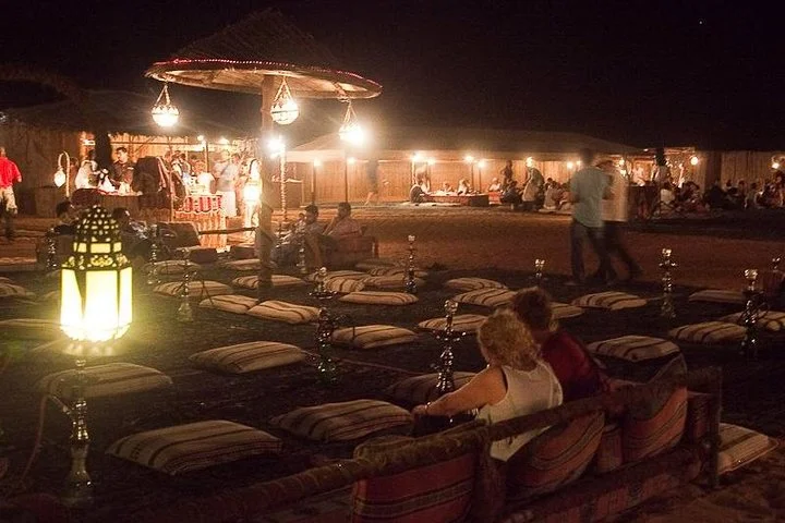 Sun Downer Desert Safari With Camel Trekking, BBQ and Buffet Dinner