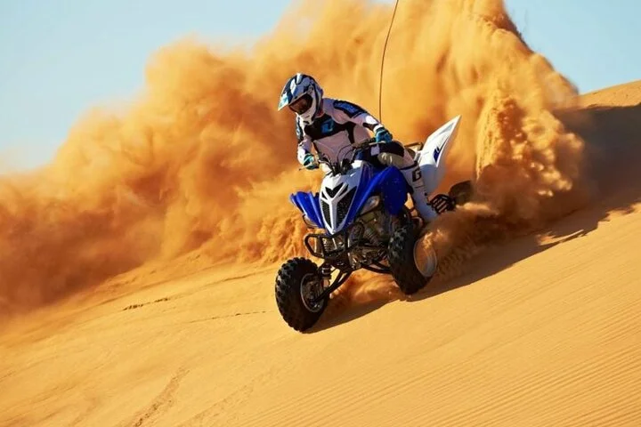 Sunrise Desert View with ATV Quad Biking and Camel Riding