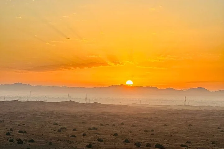 Sunrise Desert View with ATV Quad Biking and Camel Riding