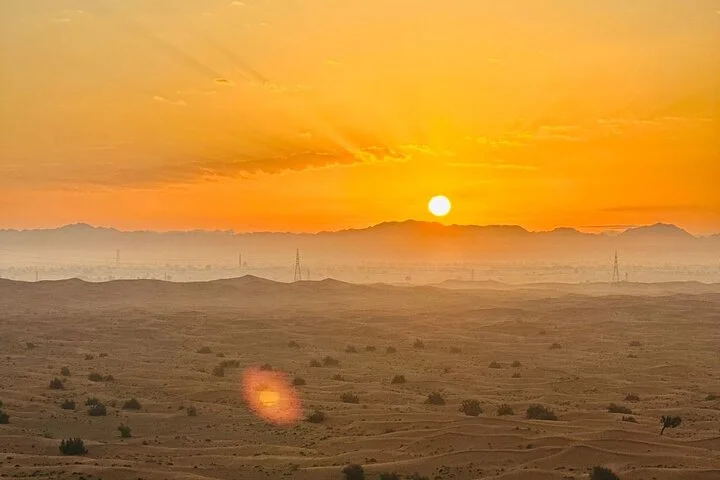 Sunrise Desert View with ATV Quad Biking and Camel Riding