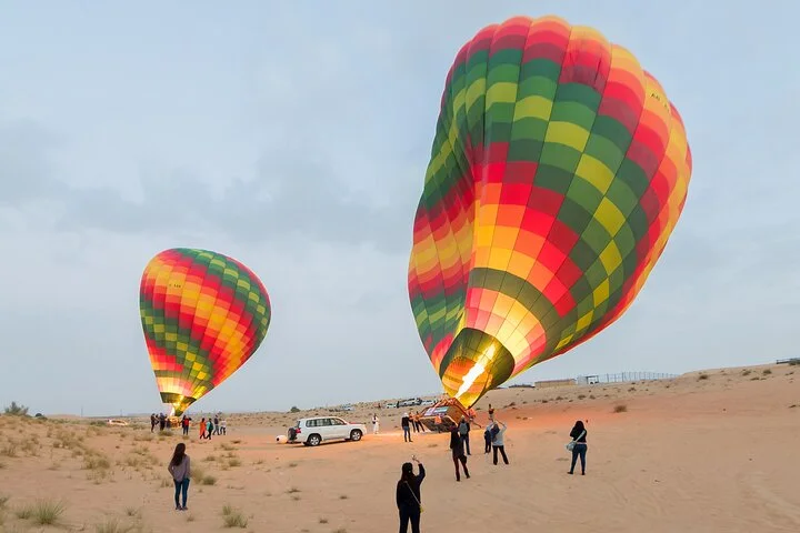 Sunrise Hot Air Balloon Ride with Buffet Breakfast and Camel Ride