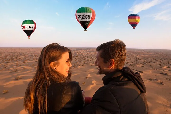 Sunrise Hot Air Balloon Ride with Buffet Breakfast and Camel Ride