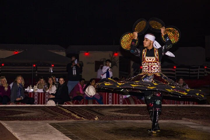 Sunset Camel Trekking, Falcon Show & VIP BBQ Dinner