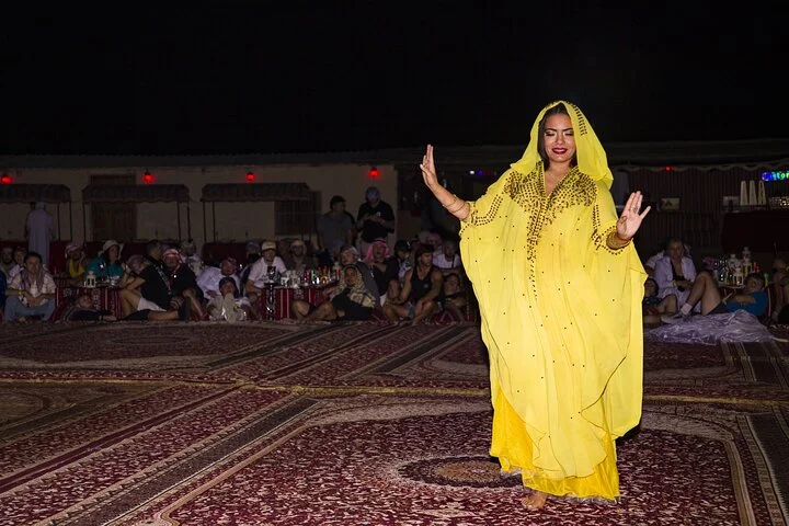 Sunset Camel Trekking, Falcon Show & VIP BBQ Dinner