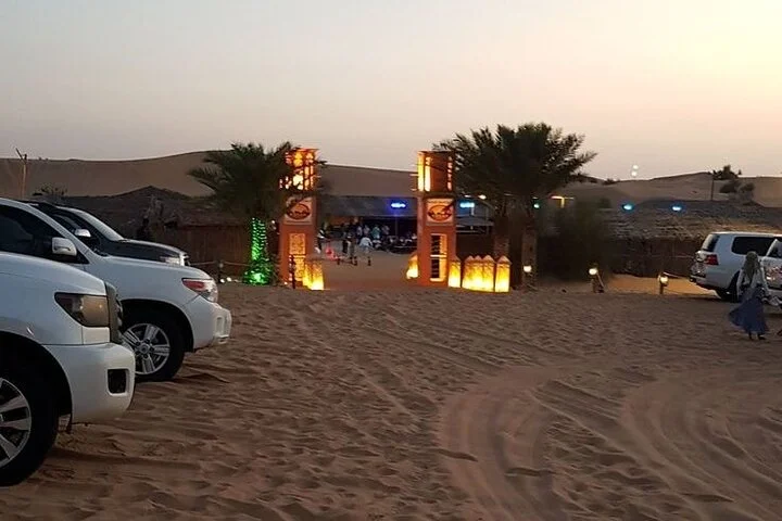Sunset Desert Safari with Dune Bashing and Camel Rides Dinner
