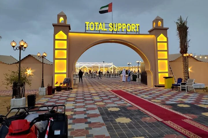 Thrilling dune bashing with VIP Desert camp delicious BBQ & shows