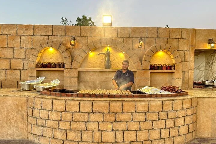 Thrilling dune bashing with VIP Desert camp delicious BBQ & shows