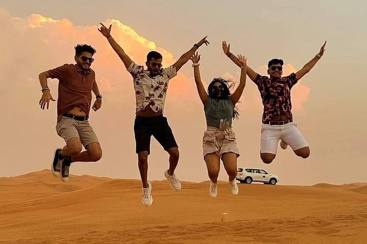 Thrilling dune bashing with VIP Desert camp delicious BBQ & shows