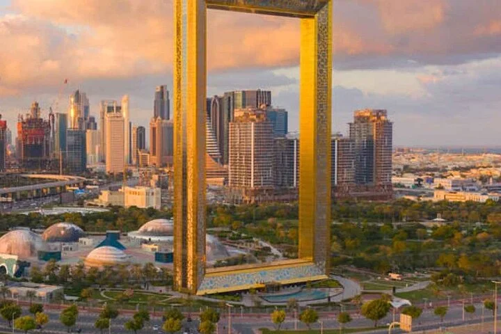 Ticket to Dubai Frame With Private Transfers