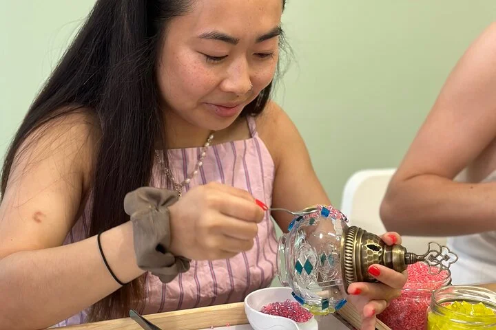 Turkish Mosaic Lamp Workshop in Antalya Near Old Town
