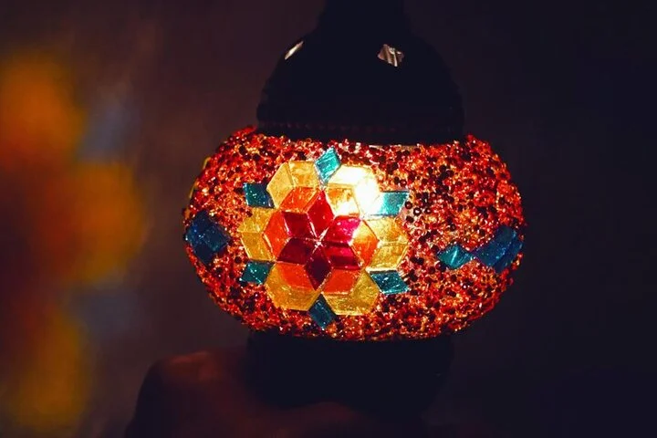 Turkish Mosaic Lamp Workshop in Antalya Near Old Town