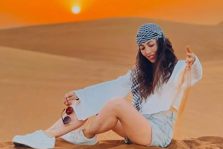 VIP Desert Safari Camel Ride Live Shows & BBQ Dinner with pick up