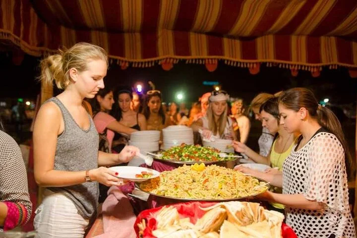 VIP Dubai Desert Safari, Camel ride Live shows and BBQ Dinner