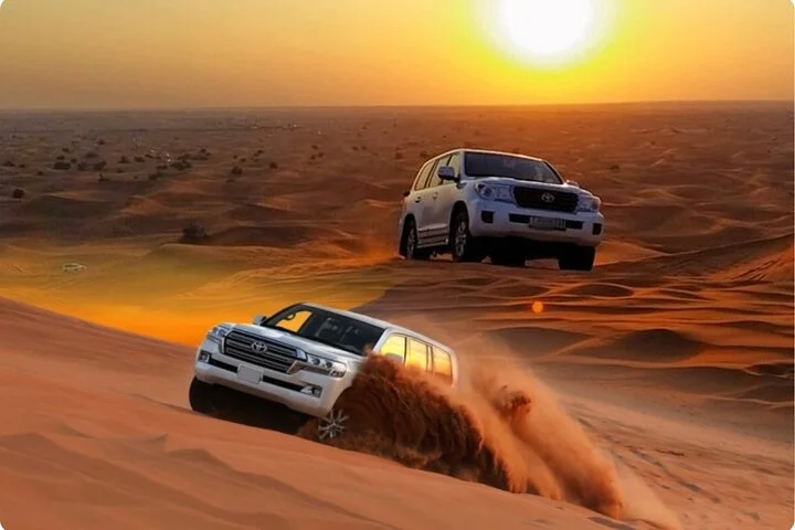 VIP Dubai Desert Safari, Camel ride Live shows and BBQ Dinner