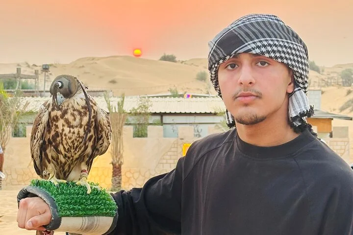 VIP sunset View Dubai desert Safari camel Ride with quad bike