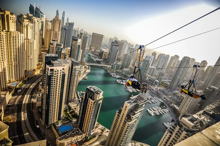 XLine Dubai Solo Urban Zipline in Dubai Marina